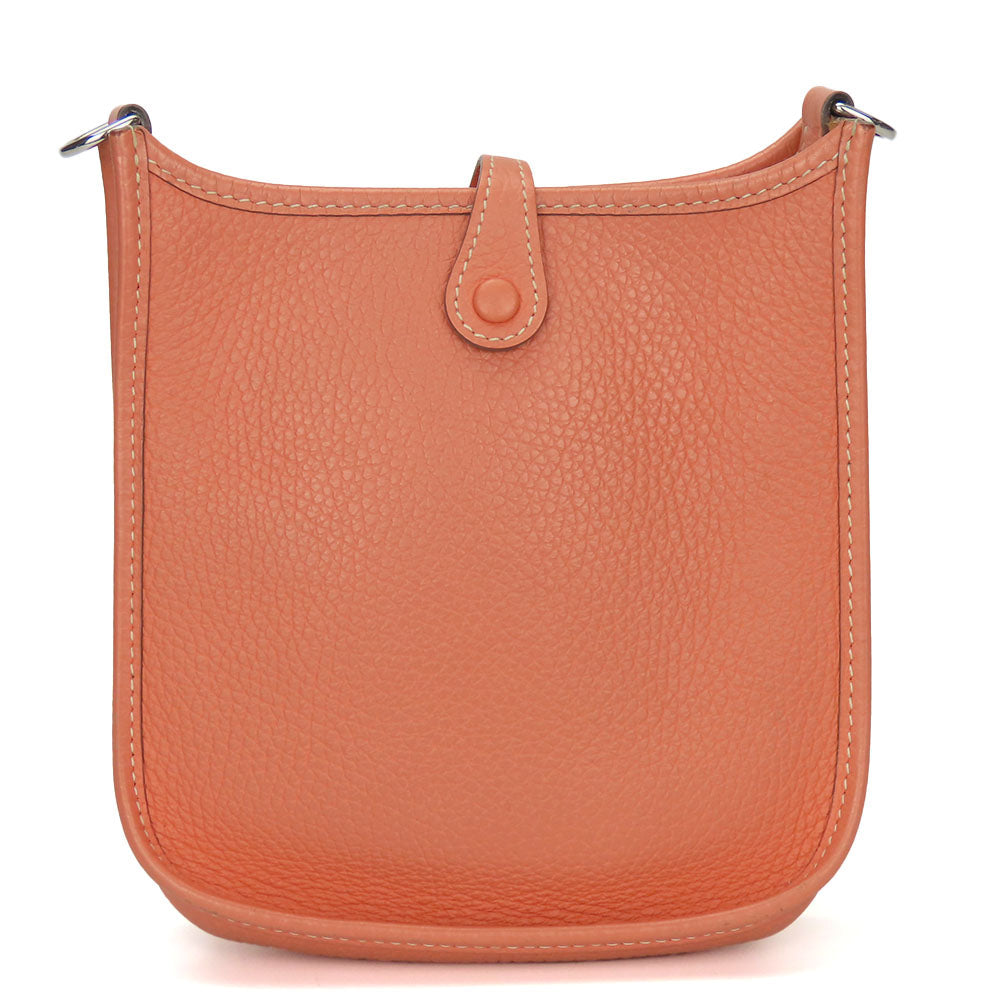 HERMES Shoulder Bag Togo pink Evelyn TPM Women Used Authentic