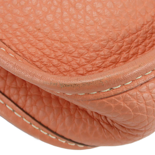 HERMES Shoulder Bag Togo pink Evelyn TPM Women Used Authentic