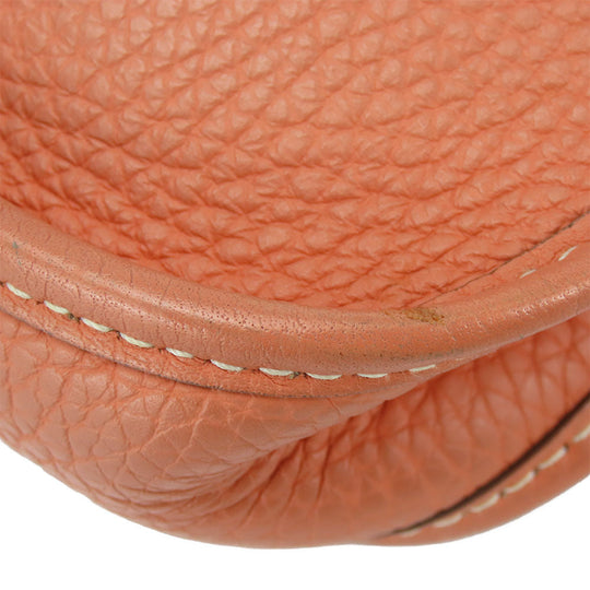 HERMES Shoulder Bag Togo pink Evelyn TPM Women Used Authentic
