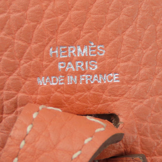 HERMES Shoulder Bag Togo pink Evelyn TPM Women Used Authentic