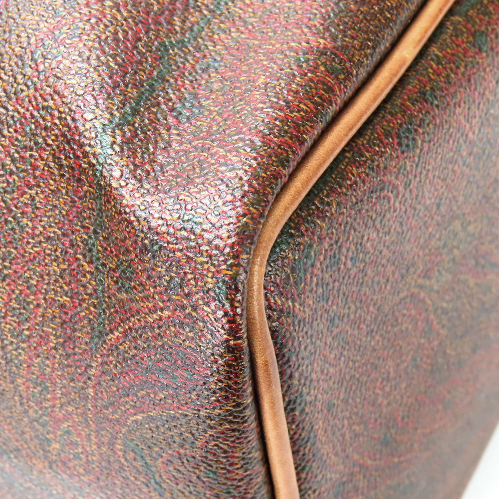 ETRO Handbag PVC, Leather Brown Women Used Authentic