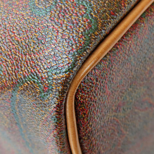 ETRO Handbag PVC, Leather Brown Women Used Authentic