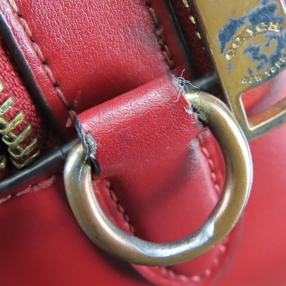 COACH Shoulder Bag 68168 Leather, PVC Red Women Used Authentic