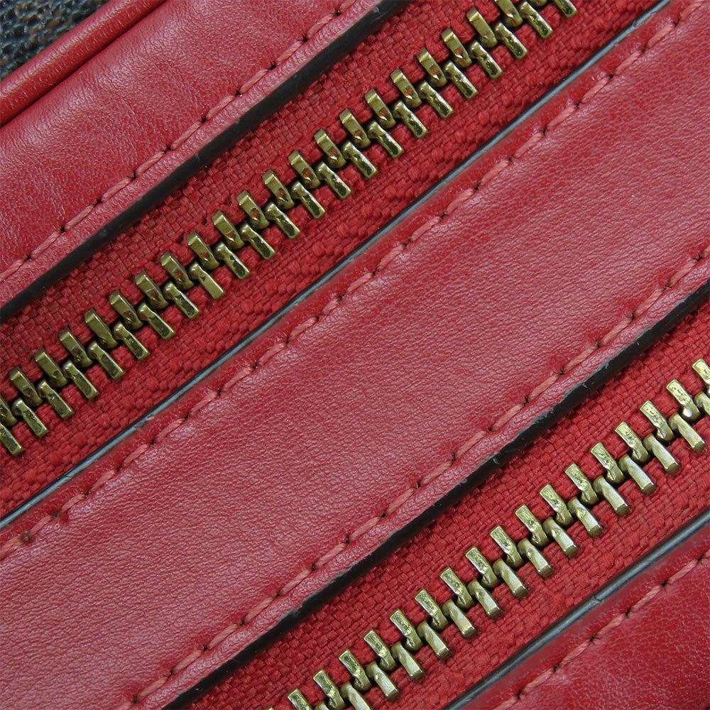 COACH Shoulder Bag 68168 Leather, PVC Red Women Used Authentic