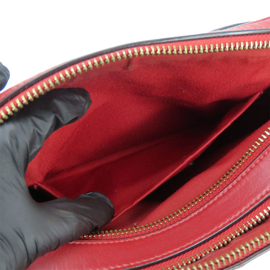 COACH Shoulder Bag 68168 Leather, PVC Red Women Used Authentic