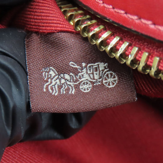 COACH Shoulder Bag 68168 Leather, PVC Red Women Used Authentic