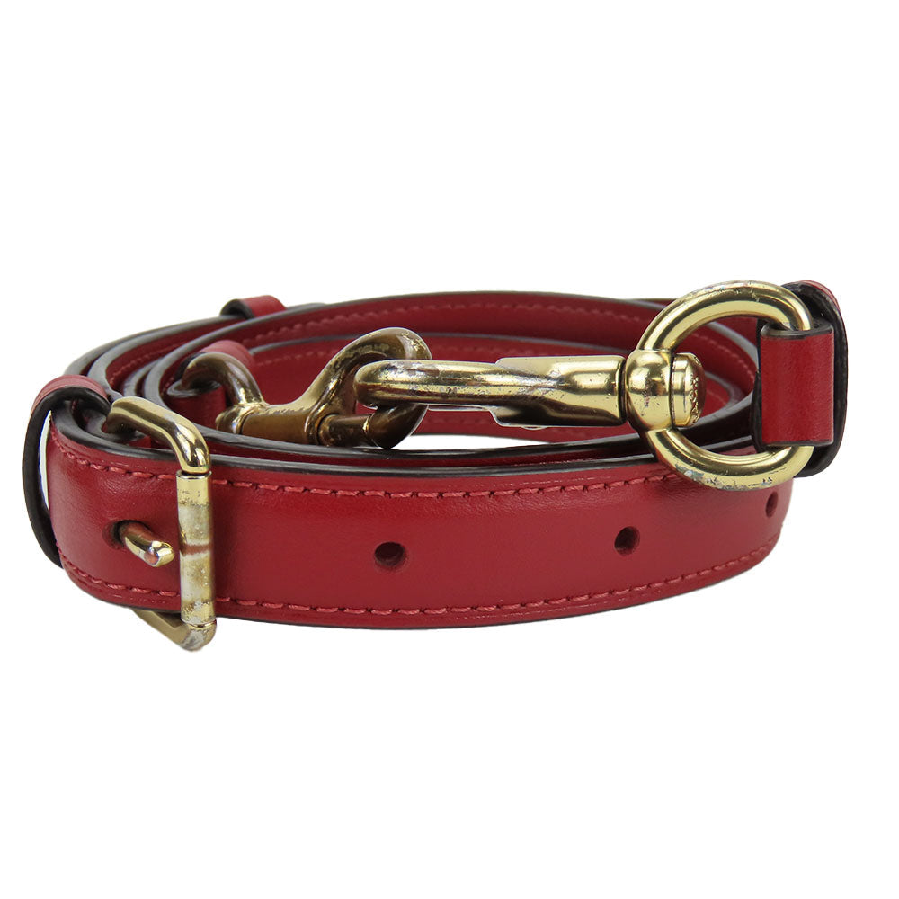 COACH Shoulder Bag 68168 Leather, PVC Red Women Used Authentic