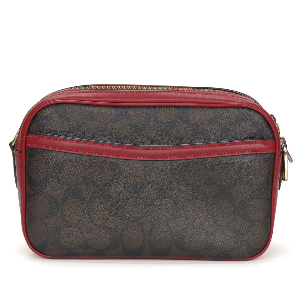 COACH Shoulder Bag 68168 Leather, PVC Red Women Used Authentic