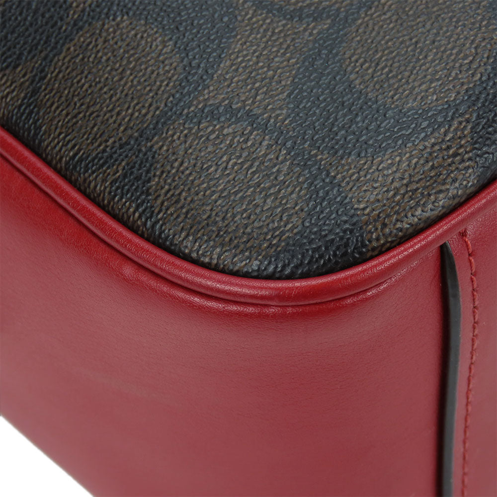 COACH Shoulder Bag 68168 Leather, PVC Red Women Used Authentic