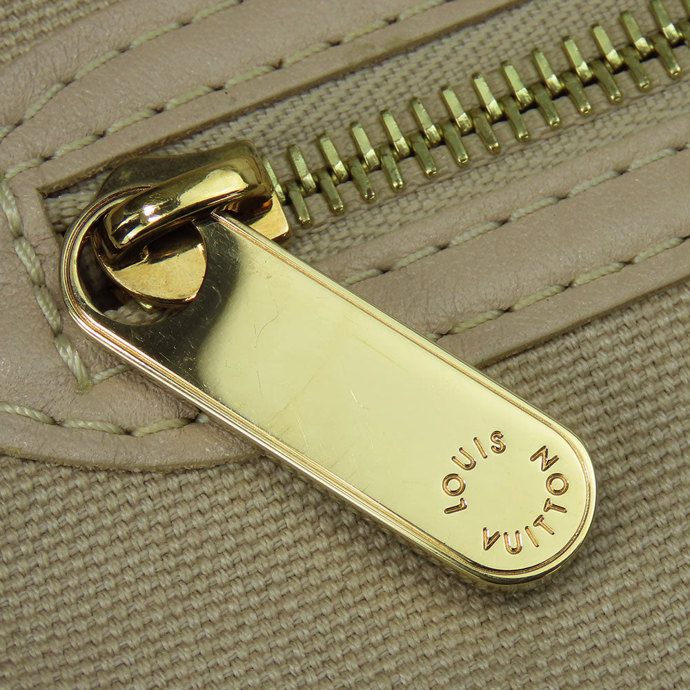 LOUIS VUITTON Tote Bag M95468 Cotton canvas beige That's Love PM Women Used Authentic