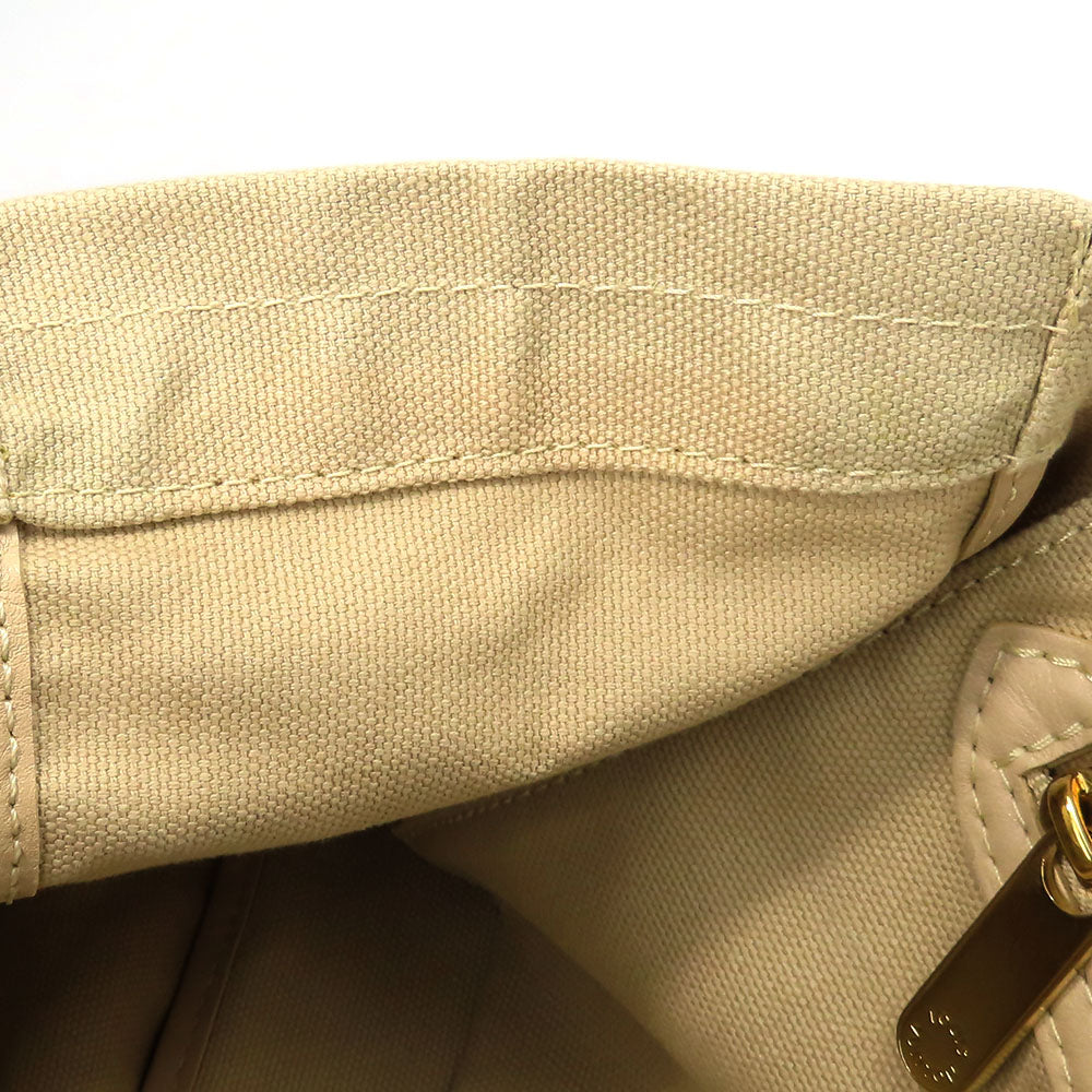 LOUIS VUITTON Tote Bag M95468 Cotton canvas beige That's Love PM Women Used Authentic