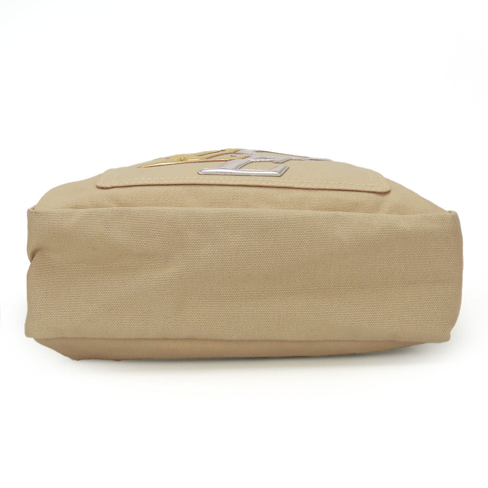 LOUIS VUITTON Tote Bag M95468 Cotton canvas beige That's Love PM Women Used Authentic