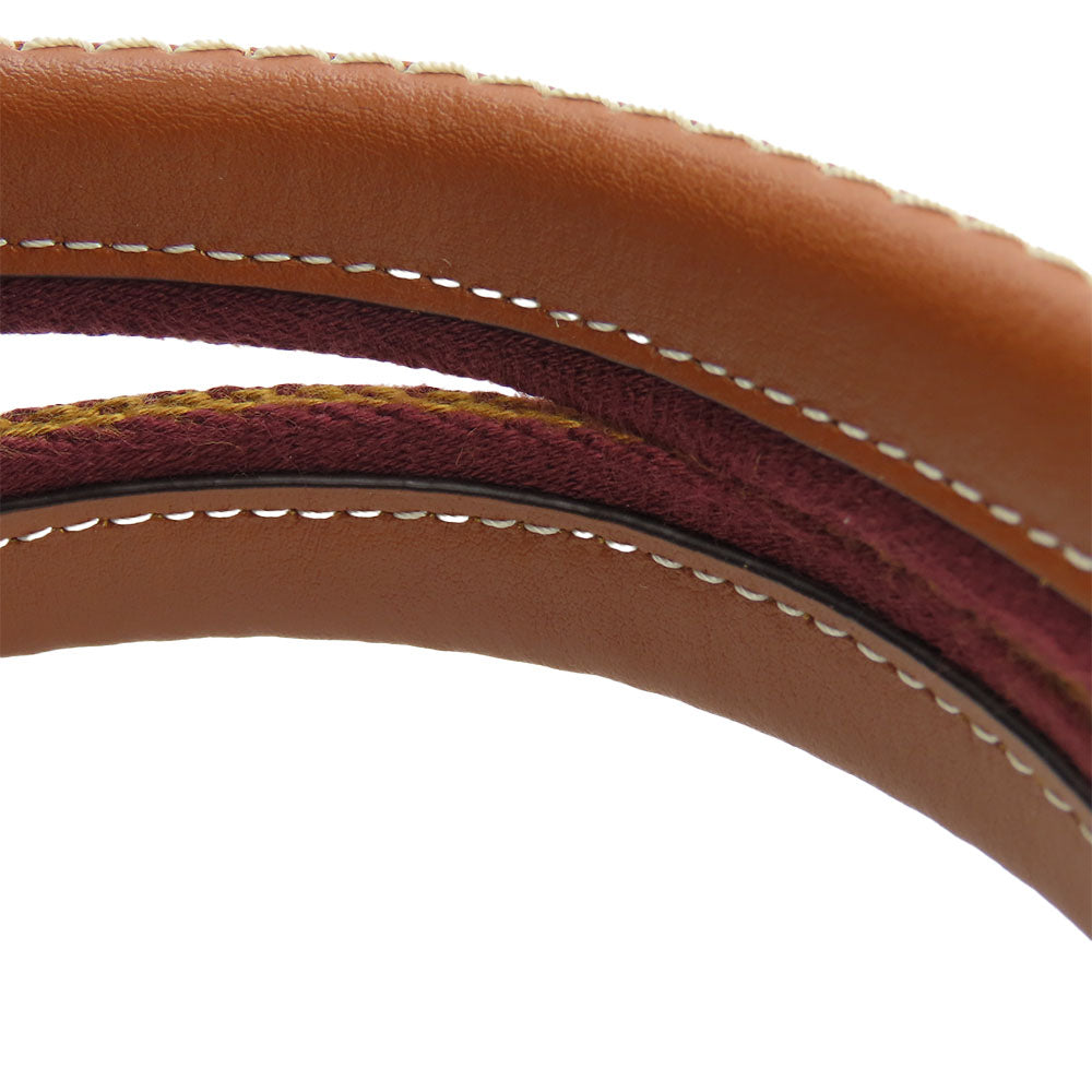 COACH Tote Bag CJ486 Canvas, Smooth Leather beige Tote 38 Women Used Authentic