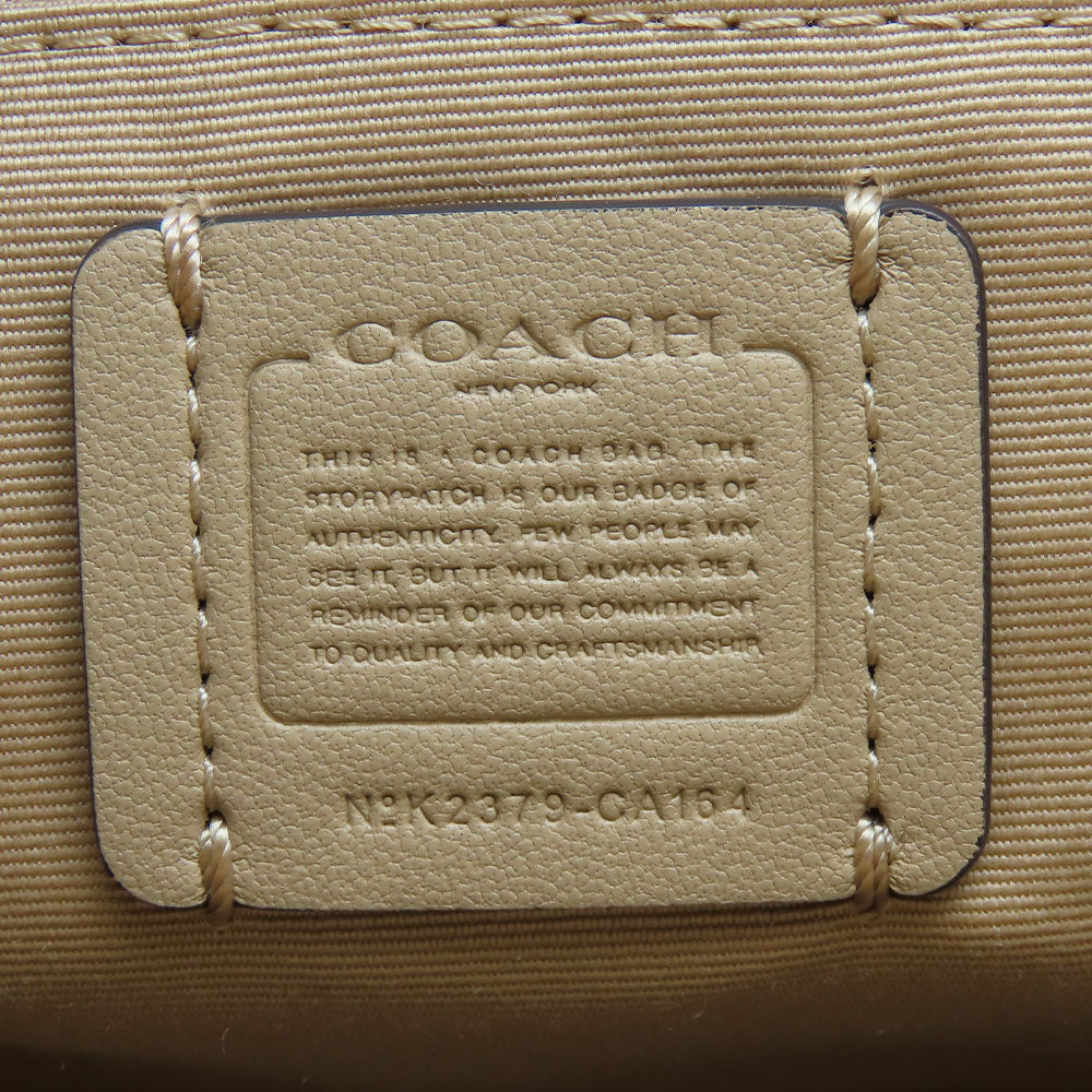 COACH Shoulder Bag CA164 leather white Women Used Authentic