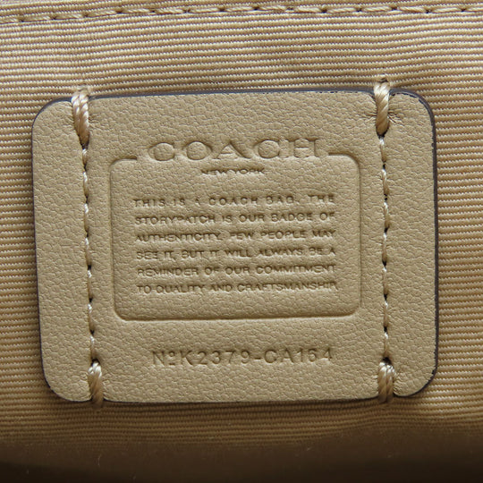 COACH Shoulder Bag CA164 leather white Women Used Authentic