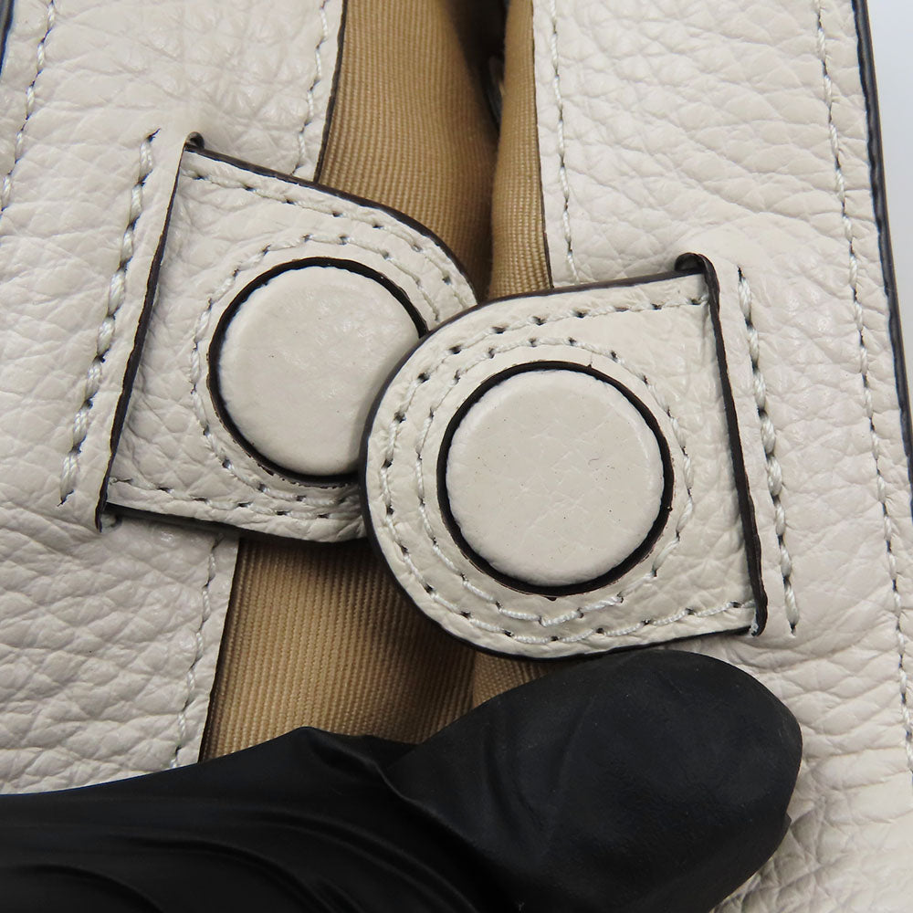 COACH Shoulder Bag CA164 leather white Women Used Authentic