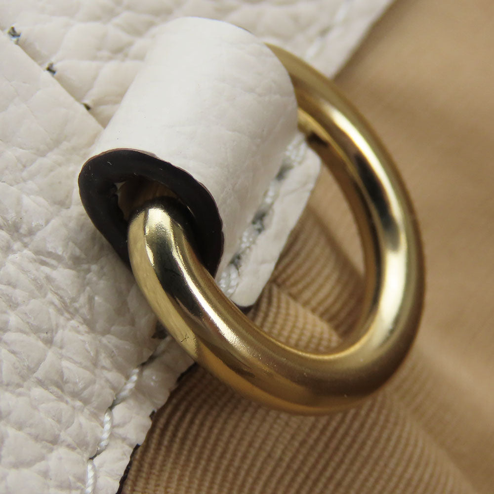 COACH Shoulder Bag CA164 leather white Women Used Authentic