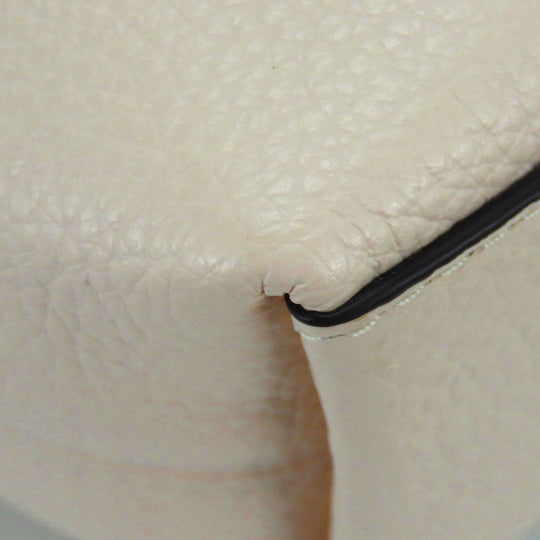 COACH Shoulder Bag CA164 leather white Women Used Authentic