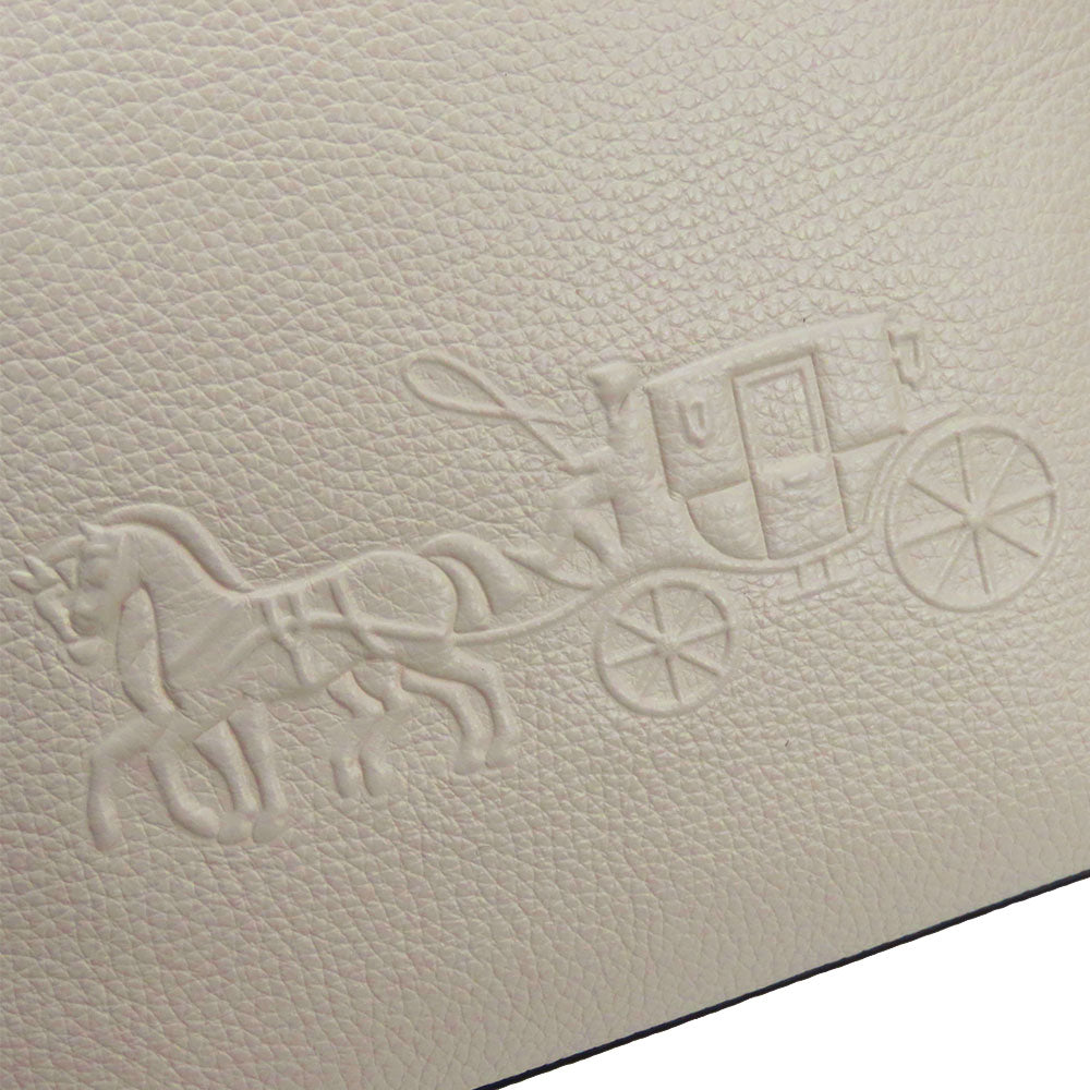 COACH Shoulder Bag CA164 leather white Women Used Authentic