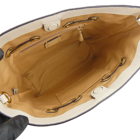 COACH Shoulder Bag CA164 leather white Women Used Authentic