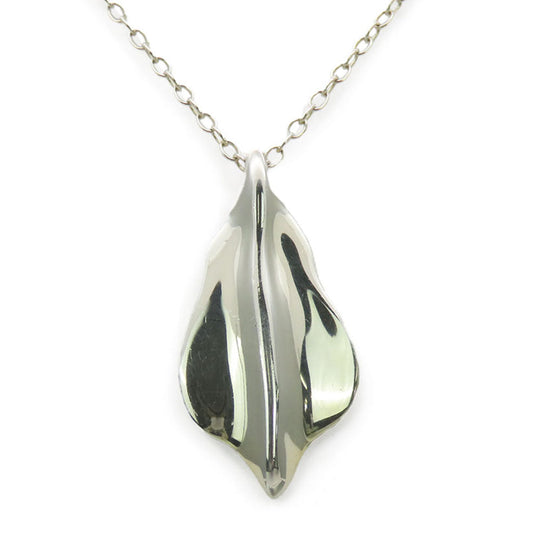 TIFFANY&Co. Necklace Silver925 Silver Leaf Women Used Authentic