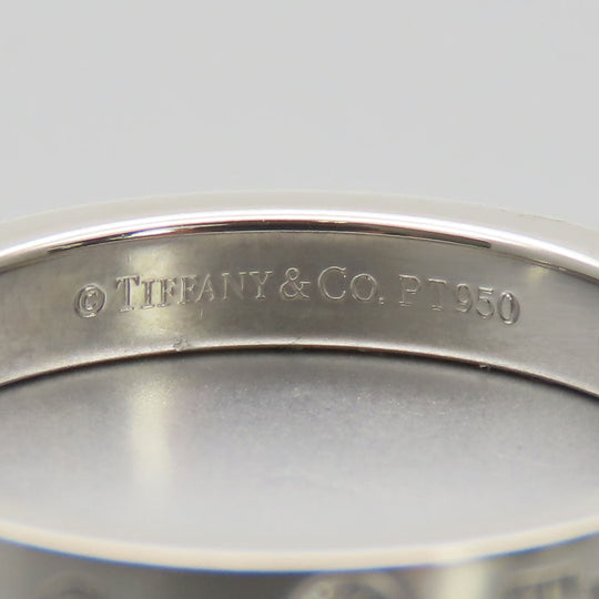 TIFFANY&Co. Ring Pt950Platinum, Diamond Platinum Flat band Women Used Authentic