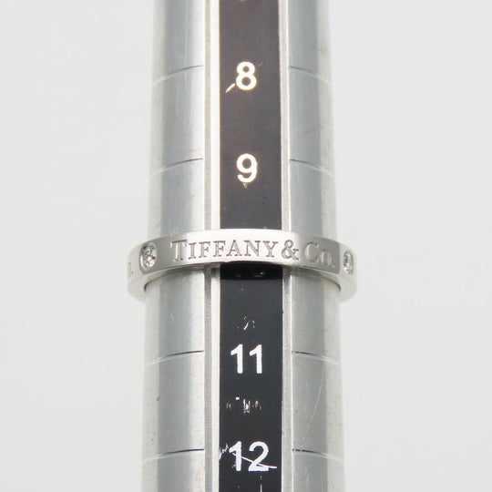 TIFFANY&Co. Ring Pt950Platinum, Diamond Platinum Flat band Women Used Authentic