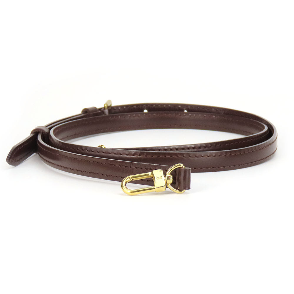 LOUIS VUITTON Shoulder strap leather Ebene Women Used Authentic