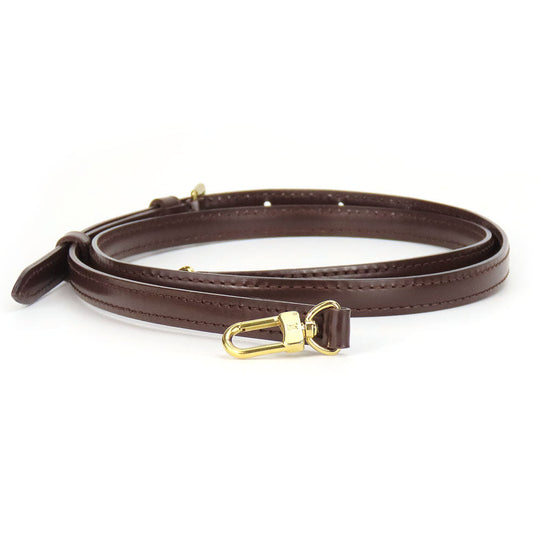 LOUIS VUITTON Shoulder strap leather Ebene Women Used Authentic