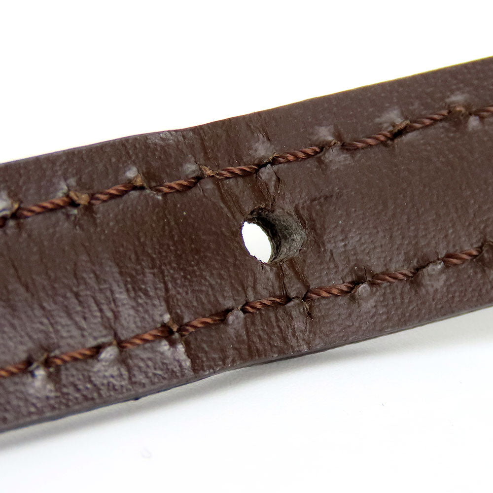 LOUIS VUITTON Shoulder strap leather Ebene Women Used Authentic
