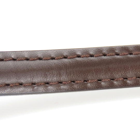 LOUIS VUITTON Shoulder strap leather Ebene Women Used Authentic