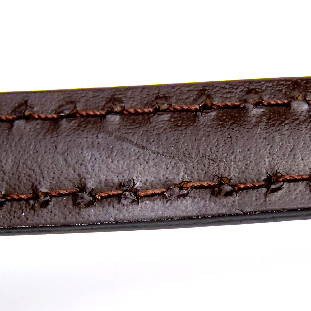 LOUIS VUITTON Shoulder strap leather Ebene Women Used Authentic