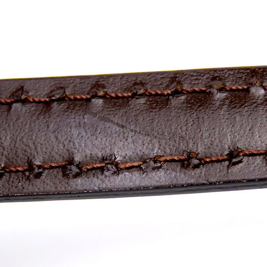 LOUIS VUITTON Shoulder strap leather Ebene Women Used Authentic