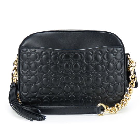 COACH Shoulder Bag 39184 leather black Women Used Authentic