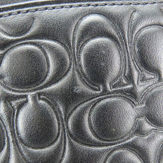 COACH Shoulder Bag 39184 leather black Women Used Authentic