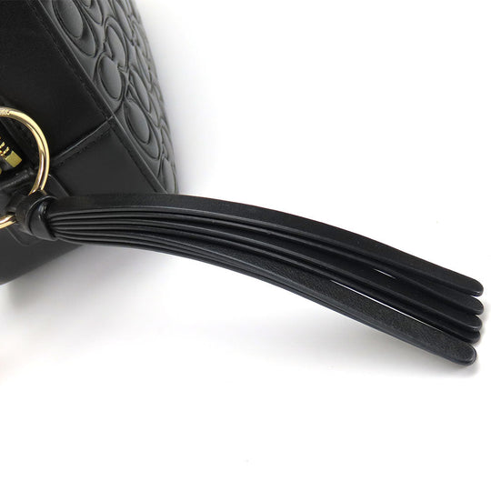 COACH Shoulder Bag 39184 leather black Women Used Authentic