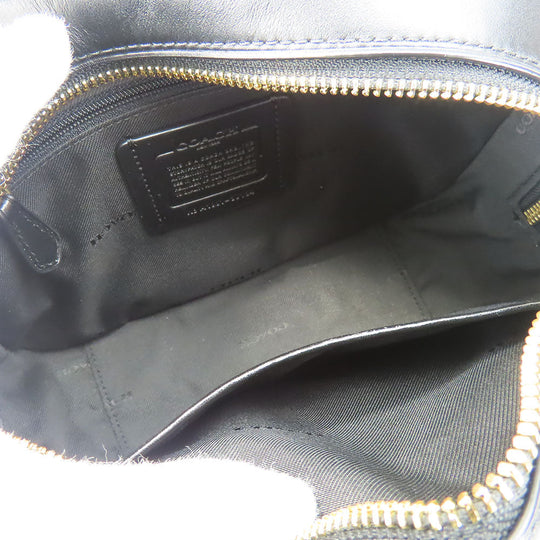 COACH Shoulder Bag 39184 leather black Women Used Authentic