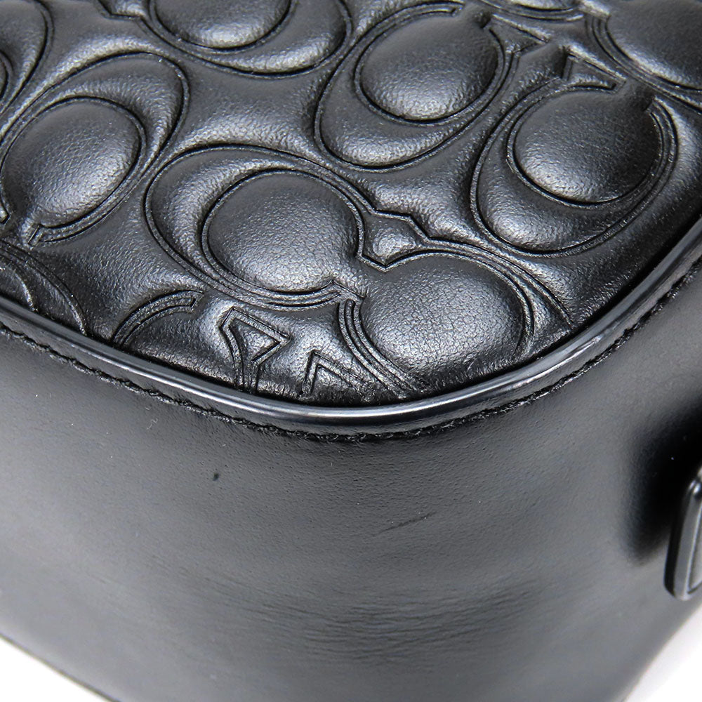 COACH Shoulder Bag 39184 leather black Women Used Authentic