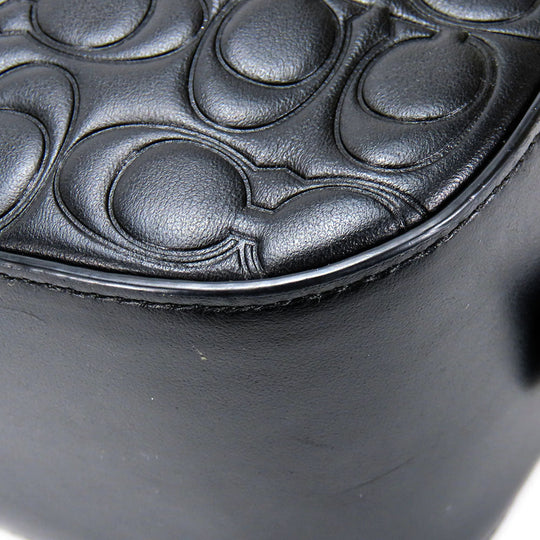 COACH Shoulder Bag 39184 leather black Women Used Authentic