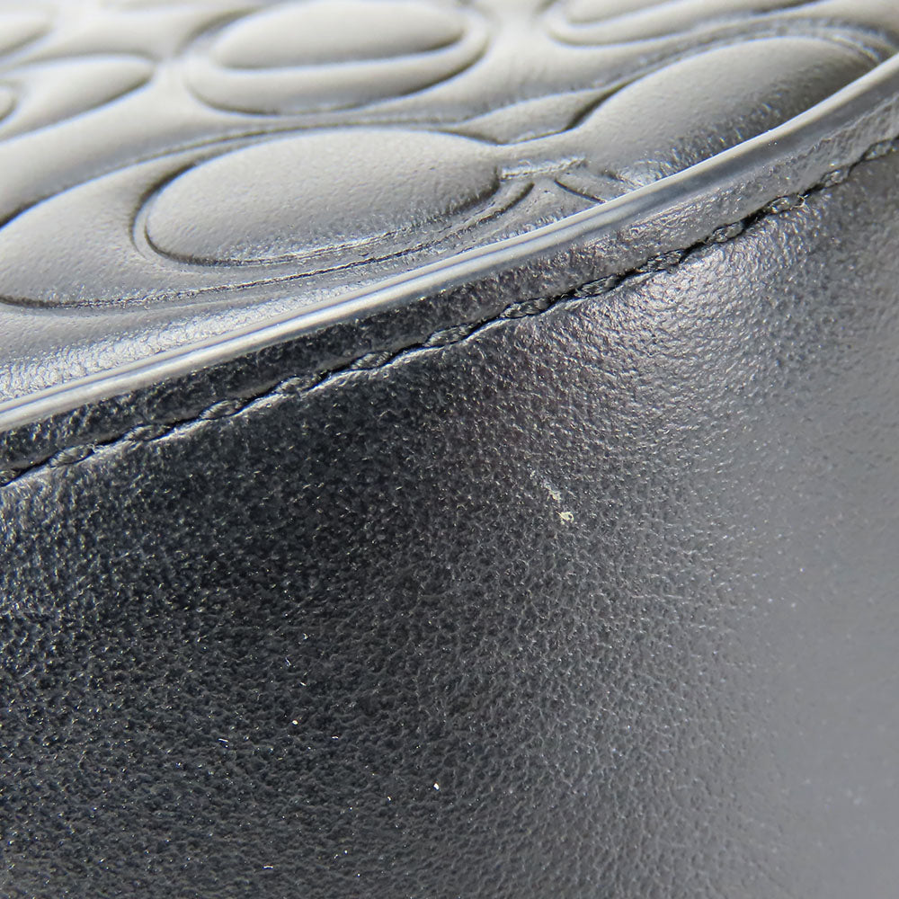 COACH Shoulder Bag 39184 leather black Women Used Authentic