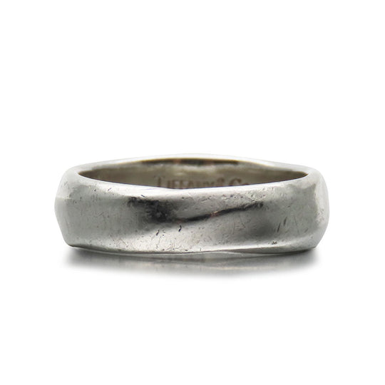 TIFFANY&Co. Ring Silver925 Silver Knife edge Women Used Authentic
