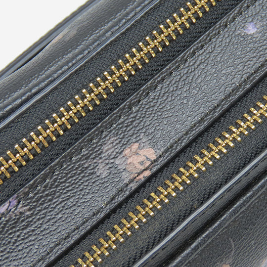 COACH Shoulder Bag 91126 leather black Disney Women Used Authentic