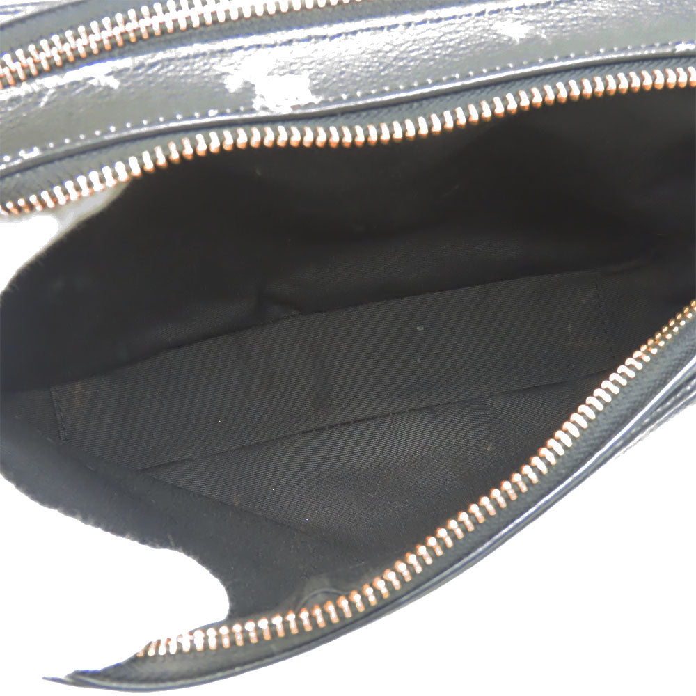 COACH Shoulder Bag 91126 leather black Disney Women Used Authentic