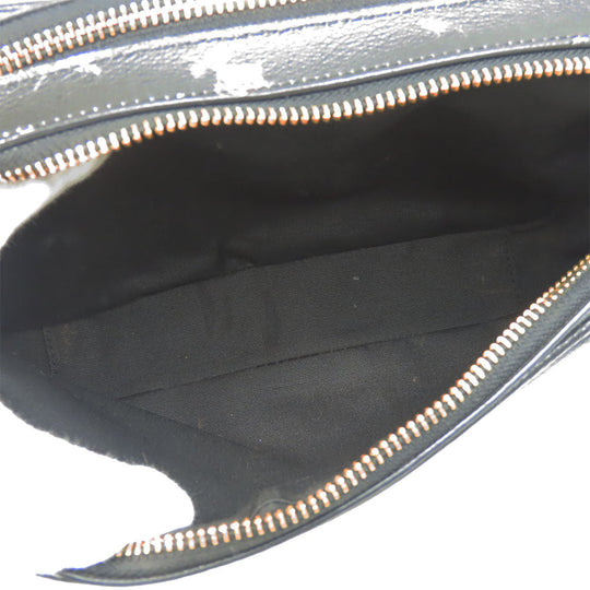 COACH Shoulder Bag 91126 leather black Disney Women Used Authentic