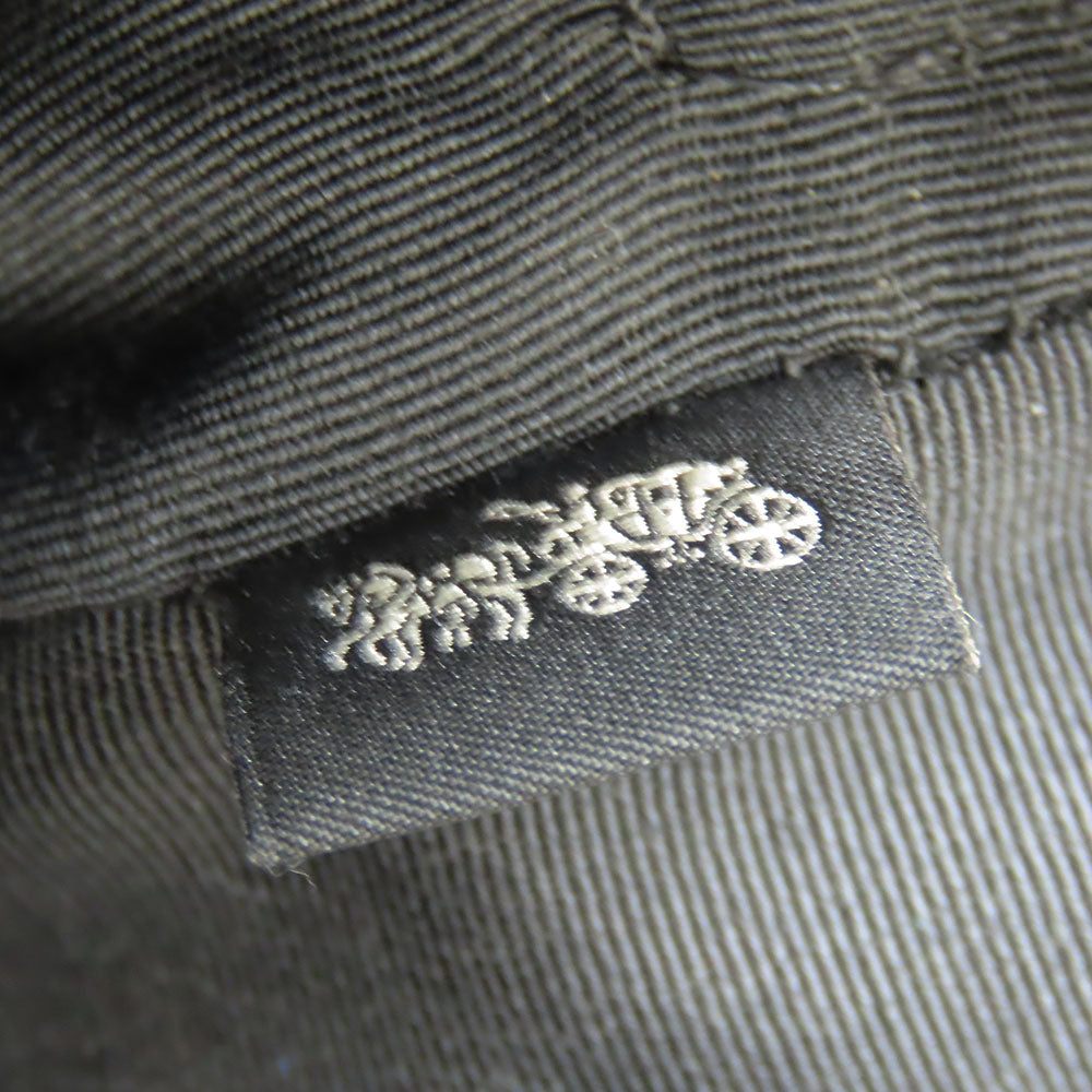 COACH Shoulder Bag 91126 leather black Disney Women Used Authentic