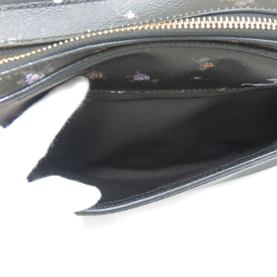 COACH Shoulder Bag 91126 leather black Disney Women Used Authentic