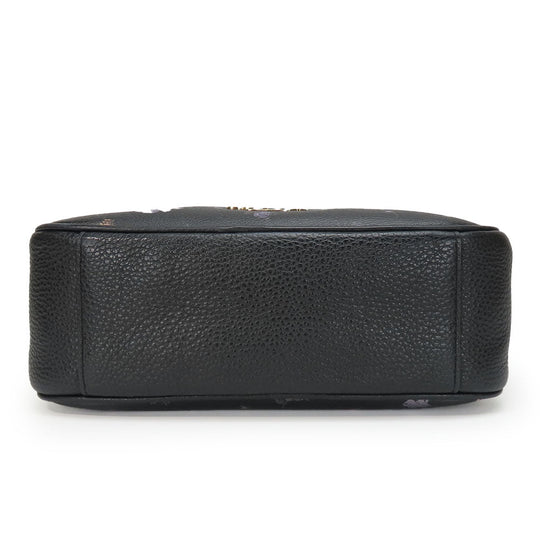 COACH Shoulder Bag 91126 leather black Disney Women Used Authentic