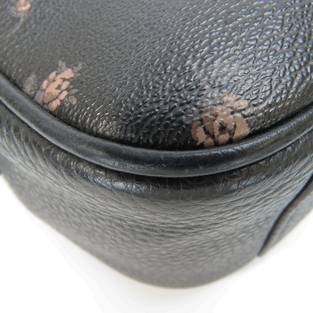 COACH Shoulder Bag 91126 leather black Disney Women Used Authentic