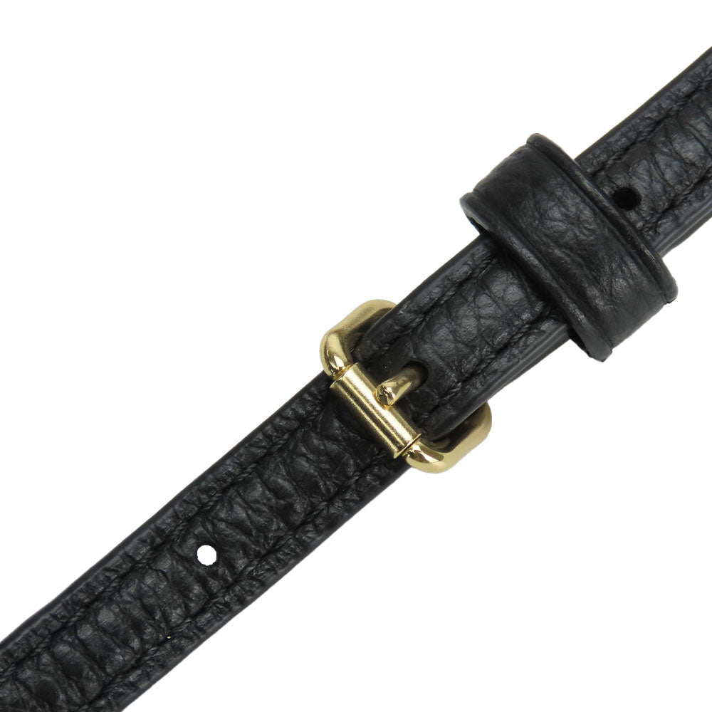 COACH Shoulder Bag F30259 leather black Women Used Authentic