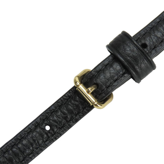 COACH Shoulder Bag F30259 leather black Women Used Authentic